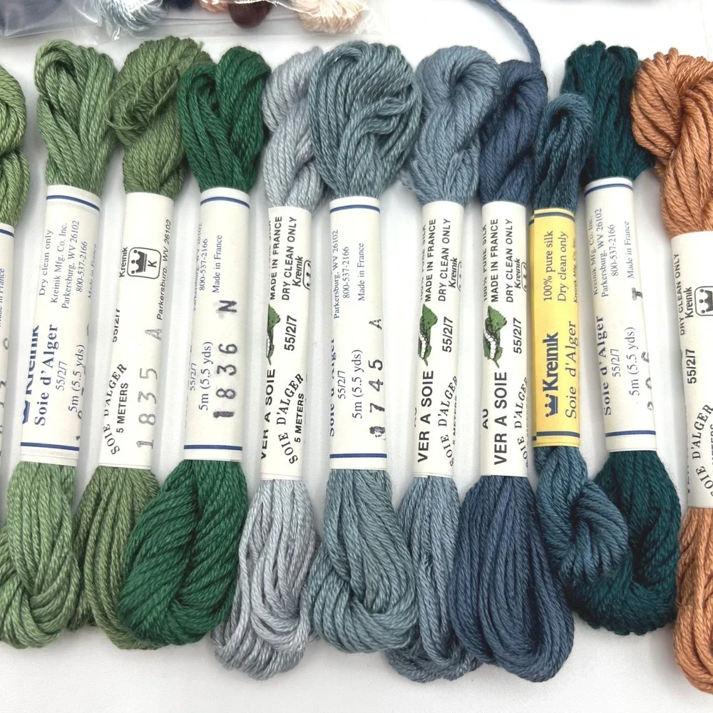 Silk Embroidery Floss Lot Kreinik Soie d'Alger Needlepoint Inc BeStitchMe More